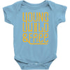 young wild and free Baby Bodysuit