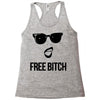 free bitch Racerback Tank