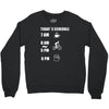 today's beer schedule cycling 6am Crewneck Sweatshirt