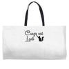 crazy cat lady Weekender Totes
