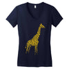 giraffe Women's V-Neck T-Shirt