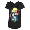 drinking beer Maternity Scoop Neck T-shirt