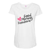 good morning handsome Maternity Scoop Neck T-shirt