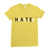 hate Ladies Fitted T-Shirt