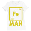 chemical element for iron man Ladies Fitted T-Shirt