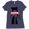 cute Ladies Fitted T-Shirt