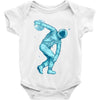 astronaut discus throwing Baby Onesie