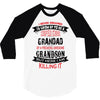 Super Cool Grandad Of A Freaking Awesome Grandson 3/4 Sleeve Shirt