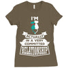 I Am Cat Actually In A Very Commited Relationship Ladies Fitted T-Shirt