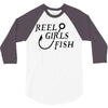 reel girls fish 3/4 Sleeve Shirt