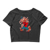 the flying spaghoofy monster Crop Top