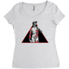david with rose tattoo Women's Triblend Scoop T-shirt