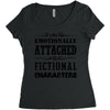 i am too emotionally attached to fictional characters Women's Triblend Scoop T-shirt