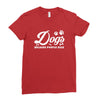 Dogs Because People Suck Ladies Fitted T-Shirt