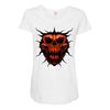 evil face Maternity Scoop Neck T-shirt