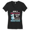 being a unicorn Women's V-Neck T-Shirt