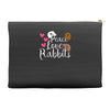 peace love rabbits Accessory Pouches