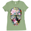 Summer Skull Ladies Fitted T-Shirt