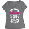 I Have A Pretty Daughter Gun A Shovel And An Alibi Women's Triblend Scoop T-shirt