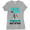 papa und sohn Ladies Fitted T-Shirt