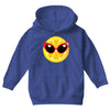Lemon with Disco Glasses Youth Hoodie