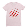 red strong Ladies Fitted T-Shirt