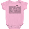surf line Baby Onesie