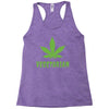Vegetarian Pot Leaf Racerback Tank