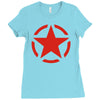 military starfunny retro army war vietnam usa britain fashion Ladies Fitted T-Shirt
