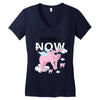 the time is now Women's V-Neck T-Shirt