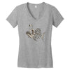 animal fishing tee graphic Women's V-Neck T-Shirt