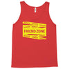 danger danger friend zone funny slogan Tank Top