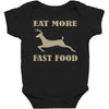 eat more fast food Baby Bodysuit