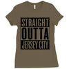 straight outta jersey city Ladies Fitted T-Shirt