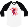 KISS ME PLEASE 3/4 Sleeve Shirt