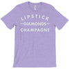 lipstick diamonds champagne T-Shirt