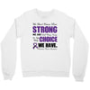 we don't know how strong we are until being strong is the only choice Crewneck Sweatshirt
