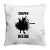 fortnite sniper inside Throw Pillow