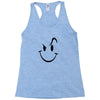 evil acid house smiley smily face mens t shirt Racerback Tank