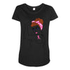 breast cancer girl power Maternity Scoop Neck T-shirt