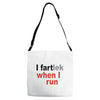 funny i fartlek Adjustable Strap Totes