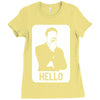 ashens hello Ladies Fitted T-Shirt