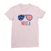 4th of July Ladies Fitted T-Shirt
