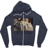 Andrea Mantegna Lamentation Of Christ Zipper Hoodie