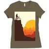 break on the mountain Ladies Fitted T-Shirt