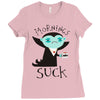 morning suck Ladies Fitted T-Shirt