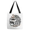 death before decaf white Tote Bags