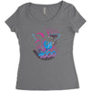 over 9000 80's Women's Triblend Scoop T-shirt