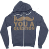 i mustache you a question Zipper Hoodie