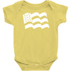 american flag sticker vinyl decal   usa stars united states country ca Baby Onesie